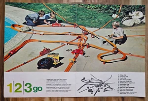 VINTAGE 1970 REDLINE HOT WHEELS ROD RUNNER RACE SET & ACCESSORIES ADVERTISEMENT - Picture 1 of 1