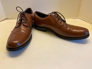 Dockers Mens Brown Leather  Oxford Shoes Size 11 New - Picture 1 of 5