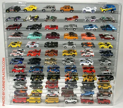 1/64 Die Cast Display Case compatible with Hot Wheels 84 Car Undivided shelf - Image 1 of 4