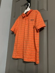 UNDER ARMOUR HEAT GEAR BOYS SHIRT SIZE YLG PREOWNED - Picture 1 of 10