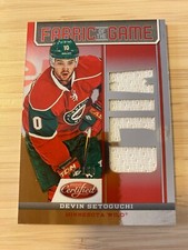2012-13 Panini Certified Fabric of the Game Red Team Die Cut Devin Setoguchi