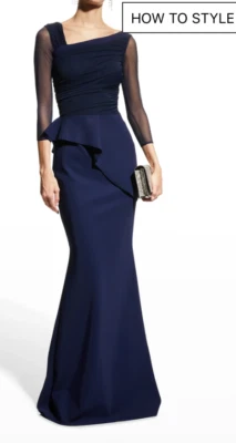 Chiara Boni La Petite Robe BLACK  Formal Gown Size 2  Never worn!  CURRENT YEAR - Image 1 of 3