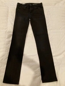 Gap 1969 Real Straight schwarze Damenjeans 25r neu ohne Etikett - Bild 1 von 3