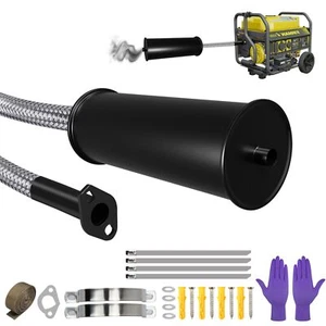 Kit silenciador extensión escape generador silenciador generador escape... - Imagen 1 de 7