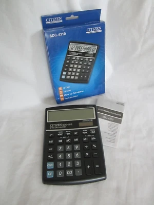 Citizen SDC 4310  12-Digit Two Power Electronic Desktop Calculator Vintage Boxed - Image 1 of 3