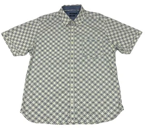 PIERRE CARDIN PARIS Shirt Slim Fit SS Button Circles Pattern Logo Size XXL - Picture 1 of 19