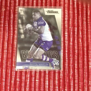 NRL 2019 TRADERS PLATINUM PARALLEL RHYSE MARTIN PS029 BULLDOGS - Picture 1 of 1