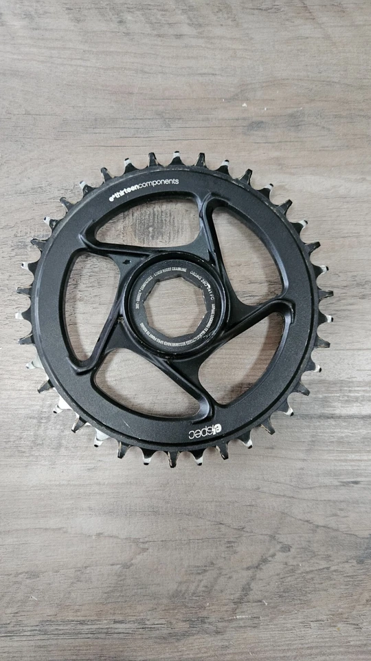 E-Thirteen 38t Ebike Brose direct mount aluminium chainring in black - Image 1 of 2