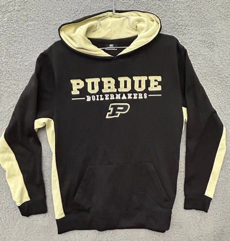 Purdue Boilermakers Men’s SIZE LARGE Hoodie Embroidered Sweatshirt Colosseum Cover