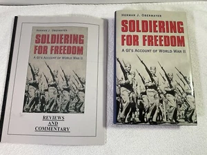 Soldiering for Freedom by Herman J. Obermayer Signed with supplemental booklet+ - Picture 1 of 3