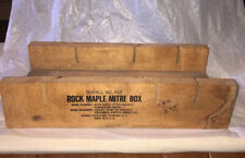VINTAGE DURALL NO. 412 ROCK MAPLE MITRE BOX MADE IN USA - YONKERS NY