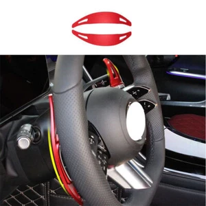 Fit For Benz GLC X254 2023-2024 Red Aluminum Steering Wheel Shift Paddles 2PCS - Foto 1 di 5