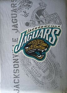 New NFL JACKSONVILLE JAGUARS Logo Stadium Large Sweatshirt Throw Blanket 80"X49"