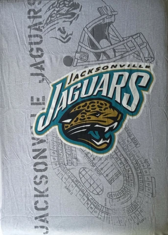 New NFL JACKSONVILLE JAGUARS Logo Stadium Large Sweatshirt Throw Blanket 80"X49" Cover
