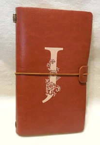 Quaderno diario "J" per scrittura carta morbida pelle PU porta carte sacchetto vuoto - Foto 1 di 12