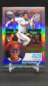 2018 Topps Chrome Victor Robles RC 35th Anniversary Insert #83T-8 Nationals - Picture 1 of 2