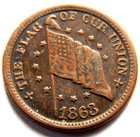 1863 CW PATRIOT FULD 207/412 THE FLAG OF OUR UNION , SHOOT HIM ON THE SPOT LQQK!