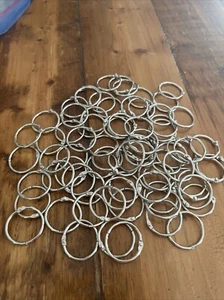 75 PCS Key Rings Bulk Split Key Rings Keychain Rings and Crafts 1 Inch (25MM) - Picture 1 of 3