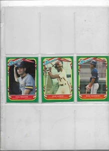 1987 FLEER STICKER CARD BASEBALL PICK-10 COMPLETE YOUR SET OR TEAM SET - Picture 1 of 1