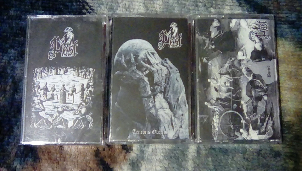 PEST TAPE LOT SATANIC WARMASTER MORTUARY DRAPE ARCKANUM HORNA ILDJARN BEHERIT  - Image 1 of 1