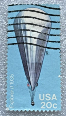 US 2033 20 cts Explorer II 1935 balloon stamp rare - Image 1 of 2