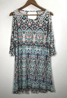 Nuevo sin etiquetas Vestido Tart Para Mujer Talla Mediana Elastizado Tejido Estampado Foto 1 de 4