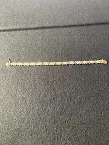 Vintage PAJ Gold Over Sterling Silver Multi Gemstones and Diamond Bracelet 7.5” - Picture 1 of 13