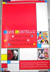 ELVIS COSTELLO Rhino Poster  Armed Forces/Imperial Bedroom/Mighty Like a Rose NM - Picture 1 of 1