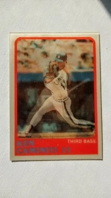 1988 Sportflics Holographics Ken Caminiti Houston Astros #124 Rookie Stats - Image 1 of 2