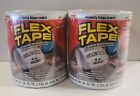 Flex Tape, 4 in x 5 ft, 2-Pack, Clear, Thick Flexible Rubberized Waterproof Tape