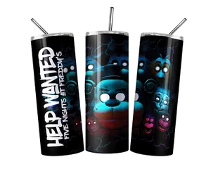 Five nights at freddy's 20 oz Tumbler, FNAF, Sublimation Gift - Picture 1 of 2
