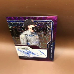 2021 Prizm Racing Sheldon Creed Endorsements Purple Velocity Prizm Auto RC #/99 - Picture 1 of 2