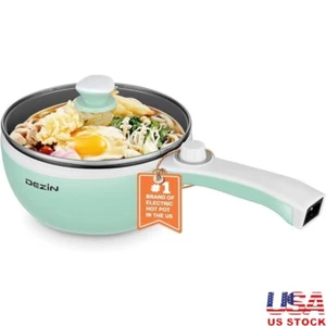 Electric Hot Pot Non-Stick Sauté Pan Portable Rapid Cooker Noodles Soup Eggs New - Picture 1 of 10