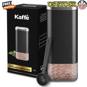 Airtight Coffee Canister BPA Free Stainless Steel Storage Container W/ Scoop New - Picture 1 of 5