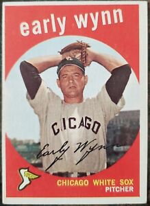1959 Early Wynn Topps Card #260 White Back MLB Chicago White Sox