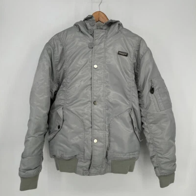 Chaqueta Southpole Para Hombre Gris Medio Con Capucha Bombardero Puffer Invierno Exterior Foto 1 de 4
