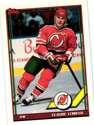 1991-92 Topps #394 Claude Lemieux - Image 1 of 2