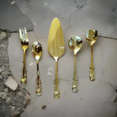 Panini, 15tlg. Kaffee-Tafelgarnitur, Vergoldet Mit Rosen, Originalkarton, Neu - Bild 1 von 4