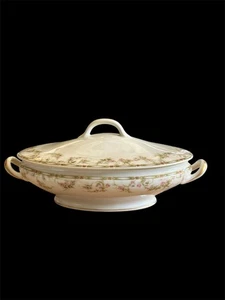 Theodore Haviland Limoges Covered Vegetable Serving Dish 12.5” France Circa 1903 - Picture 1 of 6