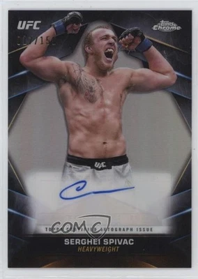 2024 Topps Chrome UFC Veteran Refractor /150 Serghei Spivac #CVA-SSP Auto - Image 1 of 2