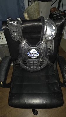 Fly Racing Kids BMX bike Clear Chest Body Protector Chest Plate 11 High X 9  - Image 1 of 4