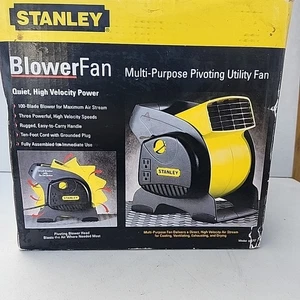 Heavy Duty Utility Blower, 3 Speed Portable Floor Fan with Outlet & Pivoting - Picture 1 of 13