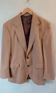 Pendleton Mens Wool Tan Single Breasted Blazer Jacket Size 42 Long Formal - Picture 1 of 7