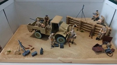 Diorama Cmp C15A Lorry Van Truck 8 Personnages Anglais WW2 1/35 - Photo 1/4