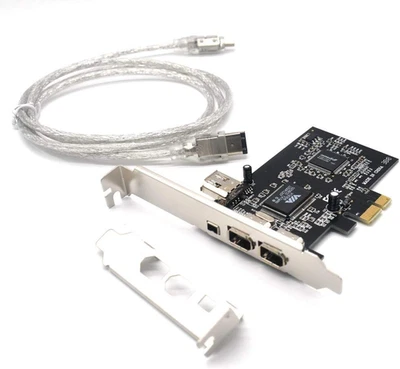 Pcie 3 Ports 1394A Firewire Expansion Card, PCI Express (1X) to External IEEE 13 - Image 1 of 4