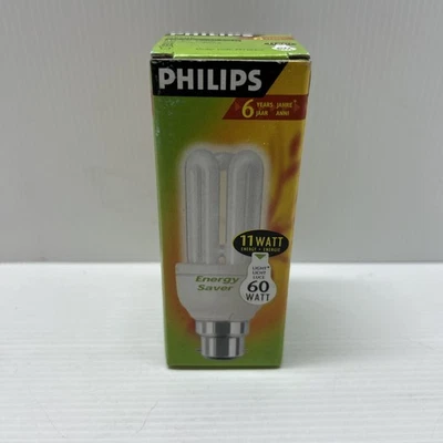 Philips Energy Saver Bulb 11W (60W)  B22 Bayonet Cap-6 Years - 600 Lumen - Image 1 of 4