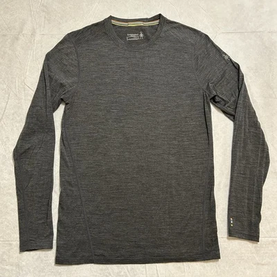 Camisa Smartwool Para Hombre Pequeña Gris Merino 150 Capa Base Manga Larga Lana Top Foto 1 de 4