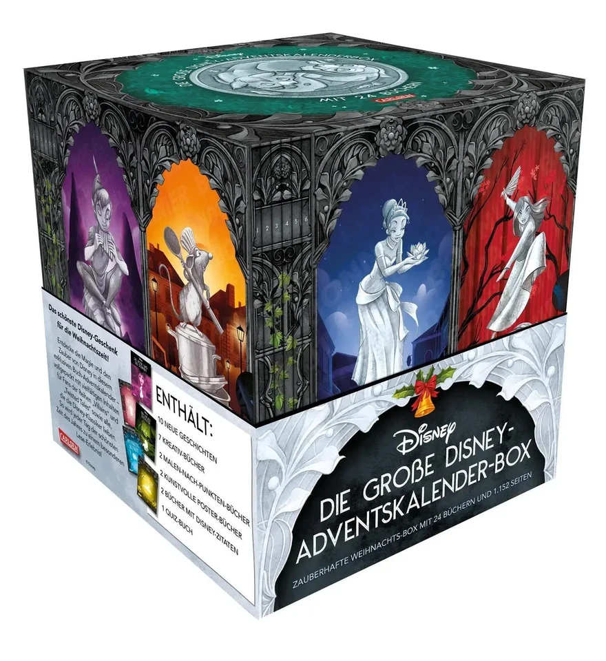 Disney Adventskalender-Box 2025 – 24 Bücher mit 1.152 Seiten