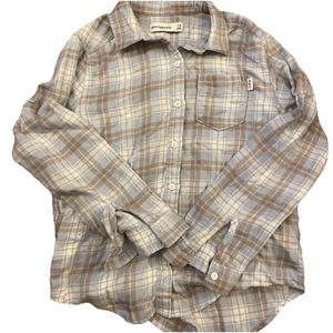 Top Abercrombie bambino manica lunga flanella AF logo alce ragazza taglia 7 8 - Foto 1 di 1