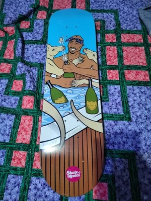 Tabla de bañera de hidromasaje Skate Mental Tupac rara Foto 1 de 4